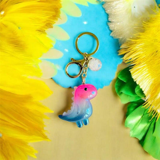 Glow-a-saurus Charm Keychain